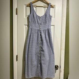 NWOT J.Crew periwinkle midi dress